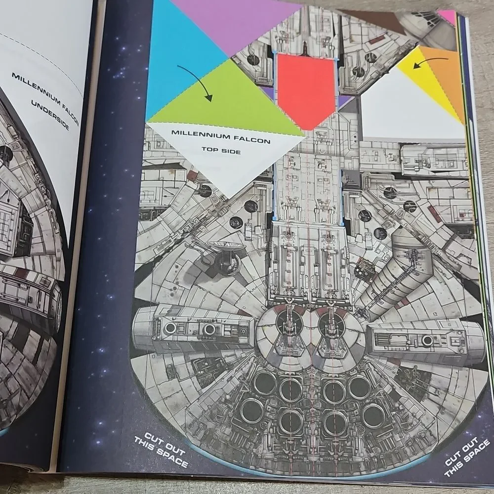 Star Wars Folded Flyers Paper Starfighters Kit NWT